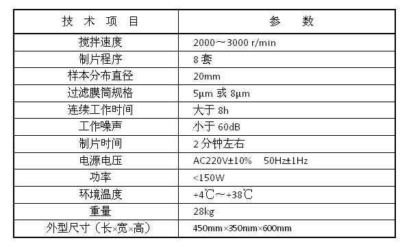 液基薄層細胞制片機tct技術參數